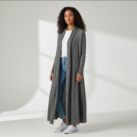 Free People Vintage Grey Cardigan Sweater - Picture 1 of 6